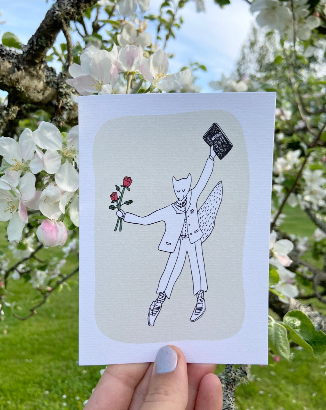 Valmistunut susi - kaksiosainen kortti